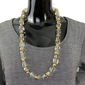 80s Vintage Trifari Lucite Beaded Necklace